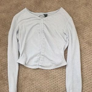 light blue long sleeve